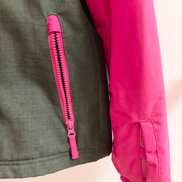 Medium Womens O’Neil Snowboard Ski Red Jacket Winter Warm Zipper Water Resistant - Picture 4 of 11